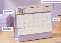 Impression de calendriers, design minimaliste 2027, papier crème texturé, calendrier de bureau, impression à chaud dorée, personnalisable
