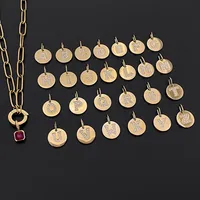 Collares con Iniciales EMANCO, Letras del Alfabeto, Acero Inoxidable, Cadena de Eslabones para Mujer, Gargantilla Moderna y Minimalista, Joyería para Fiestas