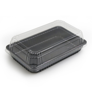 Bread pastry baked clay chicken cake box PET disposable plastic food packing box food grade plastic container