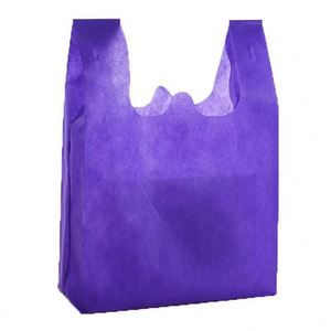Wholesale Eco-friendly Cartoon Pattern Non-woven Handled Vest Shopping Bag - Product Image 2