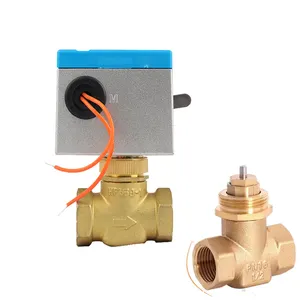 2 Way Motorized Valve electric water treatment motor operated control solenoid two way brass actuator ball valve