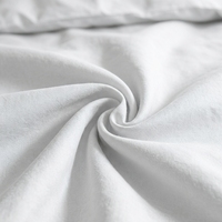 Parure de lit moderne en coton biologique lavé, résistante à l'eau, rafraîchissante, avec housse de couette, taies d'oreiller et drap-housse - 300 fils au pouce carré