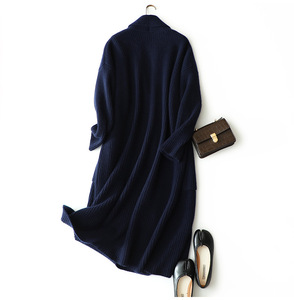 <strong>Women</strong> Winter <strong>Warm</strong> Thick Cashmere Rib Knit Heavy Long <strong>Cardigan</strong> - Product Image 2
