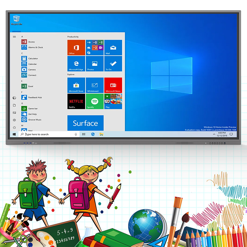 Ikinor 65inch Ifp Interactive Flat Panel Multimedia Whiteboard Display