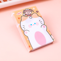 Bloc-notes adhésifs portables mignons de dessin animé en gros, logo personnalisé, design créatif, adhésif de qualité supérieure, fournitures de bureau et scolaires en vrac
