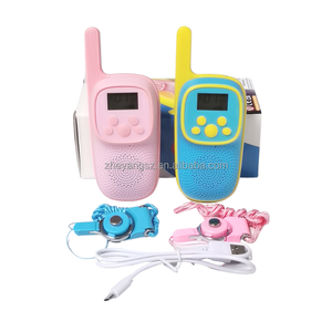 Intercomunicador con linterna <span class=keywords><strong>MP3</strong></span> para niños y niñas, <span class=keywords><strong>walkie</strong></span> <span class=keywords><strong>talkie</strong></span> de 3KM, antifugas, 400mAh, novedad - Product Image 1