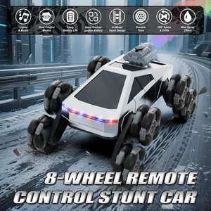 EPT Robot Chien Télécommandé Huit Roues avec Fonction Pulvérisation, Musique, Lumières LED, Bras Articulé, Voiture RC Tout-Terrain Acrobatique - Product Image 2
