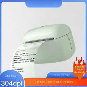 เครื่องพิมพ์สติกเกอร์ใสแบบพกพาขนาดเล็ก 304dpi ไร้สาย ขนาดกระดาษ A8 สำหรับนักศึกษา จัดระเบียบคำตอบผิด คีย์ข้อสอบ - Product Image 3