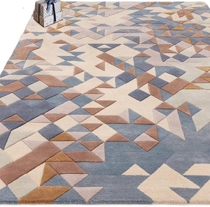 Alfombras y juegos de alfombras para sala de estar y mesita de noche con mechones a mano para una decoración elegante para el hogar - Product Image 1