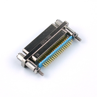 Connecteur électrique miniature rectangulaire à 25 broches TT J30J avec contacts en cuivre plaqué or