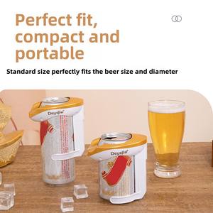 جهاز صنع رغوة البيرة بالموجات فوق الصوتية يعمل بالبطارية، موزع رغوة ناعمة للغاية للتخييم والرحلات - Product Image 2