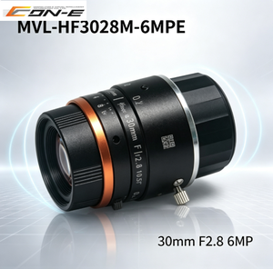 MVL-HF3028M-6MPE เลนส์อุตสาหกรรมประสิทธิภาพสูง CCD/CMOS 1/1.8'' 6MP F2.8 โฟกัสคงที่ ระยะโฟกัส 30 มม. เมาท์ C วัสดุอะลูมิเนียม - Product Image 1