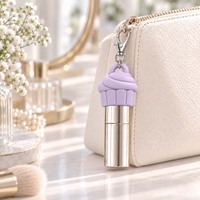 Étui de protection en silicone pour rouge à lèvres et brillant à lèvres, porte-clés, étui cosmétique de voyage, outil de beauté, cadeau promotionnel