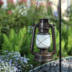 Lanterna Solare LED Hanko con Effetto Fiamma, Luce Decorativa da Giardino, Lanterna Retrò per Esterni e Campeggio - Product Image 4