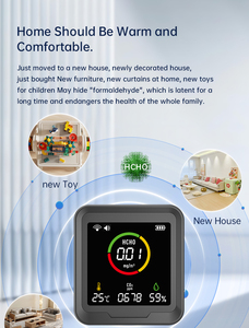 Akıllı Hcho ve Co2 Hava Kalitesi Dedektörü - Ev ve Ofis Kullanımı İçin - Product Image 3