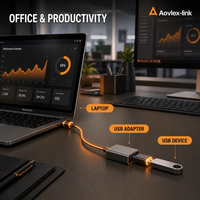 Adaptor OTG USB C Male ke USB 3.0 A Female