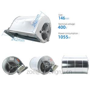 Ventilador centrífugo de refrigeración ebmpapst D2D160-CE02-11 230V AC 1.9A 700W 2700 RPM 1205 M3/h para unidad de soplador de inversor ABB - Product Image 2