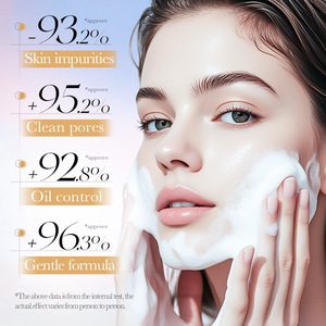 SADOER <span class=keywords><strong>Nettoyant</strong></span> Clarifiant Doux à la Niacinamide et aux Acides Aminés Végétaux pour le Contrôle du Sébum – <span class=keywords><strong>Nettoyant</strong></span> Visage Purifiant et Séborégulateur en Profondeur - Product Image 3