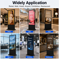 Supports 4K 32/43/49/55/65/75 pouces Écran LCD publicitaire d'intérieur Affichage de signalisation numérique avec écran tactile en option