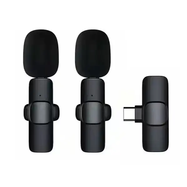 Noise Reduction Lavalier Lapel K8 K9 2 in 1 Microphone Wireless Microphone for Liver streaming Vlog
