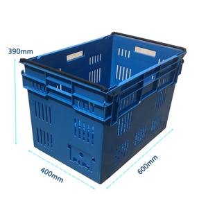 Sac de <span class=keywords><strong>livraison</strong></span> avec poignées ergonomiques en plastique maillé, boîtes de rangement réutilisables et personnalisables - Écologiques et durables - Product Image 2