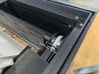 Pergola bioclimatique motorisée en aluminium avec revêtement en poudre, imperméable, rétractable, sur mesure pour l'extérieur