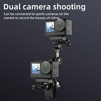 Pince de pare-brise en alliage d'aluminium à dégagement rapide pour gopro hero 13 12 11 10 9 8 7 Go Pro Clip support de caméra de moto