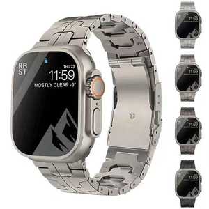Bracelet de montre en titane de haute qualité pour <span class=keywords><strong>Apple</strong></span> <span class=keywords><strong>Watch</strong></span> 6 <span class=keywords><strong>7</strong></span> 8 SE IWatch Ultra 49 mm 45 mm Bracelet de montre intelligente - Product Image 4