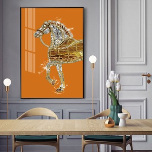 Peinture à l'huile sur toile encadrée, style Art déco, nature morte aux lignes colorées, texture moderne, décoration murale pour salon - Product Image 5