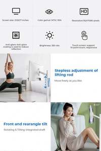 Écran tactile intelligent portable HD de 24 pouces pour machine tout-en-un pour la diffusion en direct Interface USB DVI Nouveau - Product Image 5