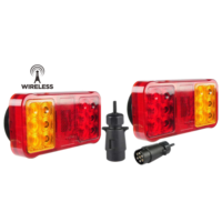 Réflecteur d'urgence arrière pour arrêt de camion, fourgons rechargeables européens, feux arrière à LED, marque latérale, feux de remorque magnétiques sans fil