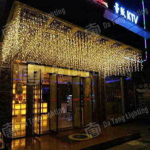 Guirnalda de Luces LED de Hielo Cristalino para Decoración de Exteriores, Techos, Aleros, Calles, Jardines e Iluminación de Paisajes Invernales - Product Image 2