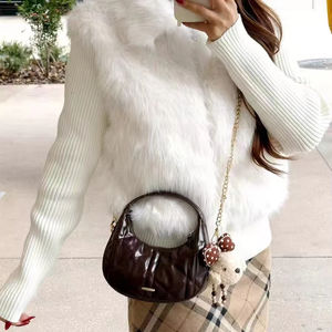 Nouveau Sac Bandoulière Brodé 2026 en Cuir Véritable – Sac à Main Portable Tendance Personnalisable - Product Image 2