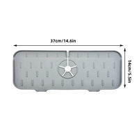 Vente en gros de tapis absorbant en silicone pour robinet, protection contre les éclaboussures d'eau, protecteur de comptoir d'évier
