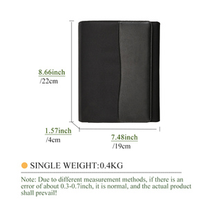 Pu <strong>Leather</strong> Car Manual Holder Car Manual <strong>Folder</strong> Vehicle <strong>Folder</strong> Made of Textile Car <strong>Documents</strong> Holder Zip Custom Logo - Product Image 3