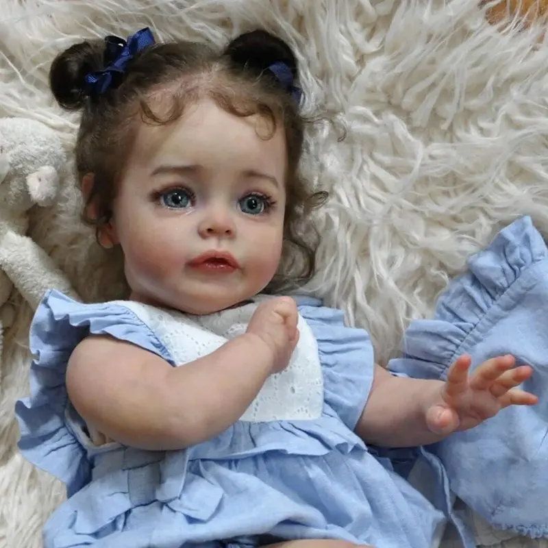 Muñeca realista de silicona suave para niños, juguete de cuerpo de tela de vinilo de 23 pulgadas, 60cm