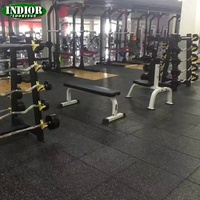 Revêtement de sol en feuille EPDM, tapis de sol en caoutchouc en rouleau ou en dalles pour gymnase, aire de jeux, salle de sport et exercice