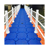 Plateformes flottantes de pêche durables en PEHD, cubes de pontons en plastique, quais pour bateaux et jet-skis, fournitures marines en gros