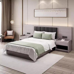 Custom Hotel Standard Room Bedroom Furniture Single Bed <b>Combination</b> with Cabinetry for Express Hotel Use - Product Image 1