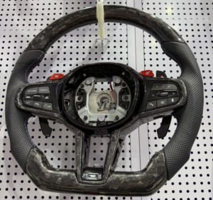 YLD 红色纳帕麂皮 Alcantara F20 F30 F32 F36 F80 F82 M3 M4 <span class=keywords><strong>M</strong></span> Sport 皮革运动内饰方向盘 适用于宝马 - Product Image 4