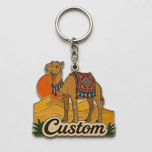 Llaveros Personalizados de Alta Calidad con Figura de Camello, Diseño Temático del Desierto, Souvenir de Viaje - Product Image 2