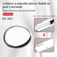 Gel UV Chrome Effet Miroir Hema Free Argent Métallisé Longue Durée pour Ongles – Peinture Gel Chrome pour Nail Art Marque Privée