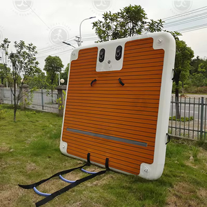 Île flottante gonflable, radeau, ponton, plateforme <span class=keywords><strong>de</strong></span> quai pour yacht, pour se baigner au <span class=keywords><strong>soleil</strong></span> - Product Image 1