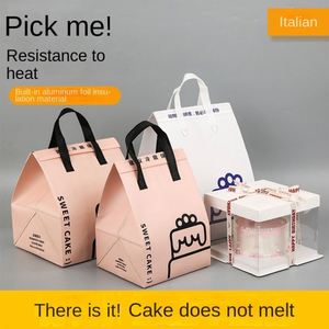 Disposable Food Cake Insulation Bag Non-Woven Portable Takeout Bag for Dessert Thermal Insulation Fabric for Cooler Bags - Product Image 3