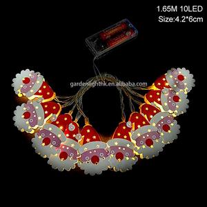 Guirnalda de Luces LED con Cabeza de Santa Claus de Metal Blanco Cálido de 10L, Decoración Navideña para el Hogar, Jardín, Patio, Fiestas - Product Image 2