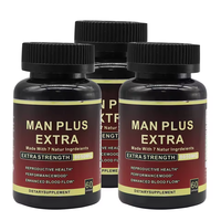Capsules d'extrait de racine de Maca pour hommes adultes - Énergie forte et amélioration de la taille - 60 capsules/flacon - Complément alimentaire