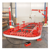 Banc de redressage de carrosserie automobile UM en acier inoxydable et plaque de manganèse, capacité de traction 100KN, 5,2m x 2,1m, pour réparation