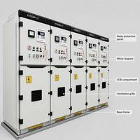 Armoire de distribution d'énergie intérieure haute tension 12 kV, blindée métallique, amovible