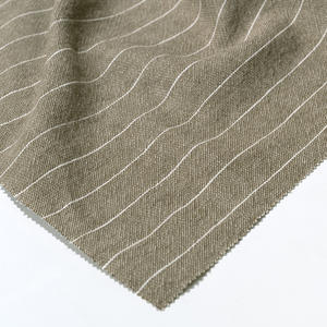 9608# Yarn Dyed <strong>Linen</strong> Cotton <strong>Stripe</strong> Fabric 60% <strong>Linen</strong> 40% Cotton 138cm 217gsm Breathable Durable Heavyweight <strong>Curtain</strong> Girls Boys - Product Image 6