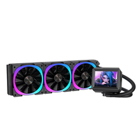 Lovingcool 2026 Nouvelle Arrivée Refroidisseur d'Eau pour CPU avec Écran Vidéo LCD Personnalisable de 3,5 Pouces Noir et Blanc Haute Puissance TDP 320W 350W